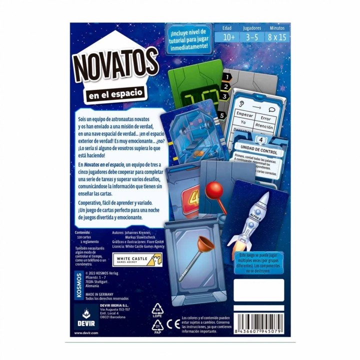 NOVATOS EN EL ESPACIO