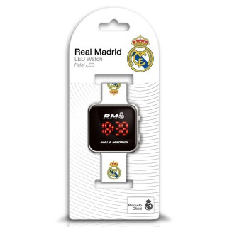 RELOJ LED REAL MADRID BLANCO