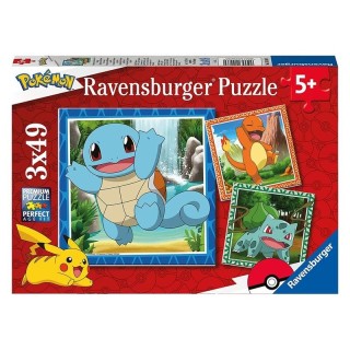 PUZZLE POKEMON 3X49 PIEZAS