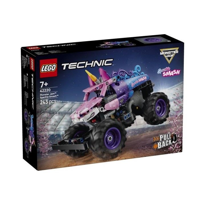 LEGO TECHNIC - MONSTER JAM™ SPARKLE SMASH™ CON MOTOR DE CARGA MANUAL
