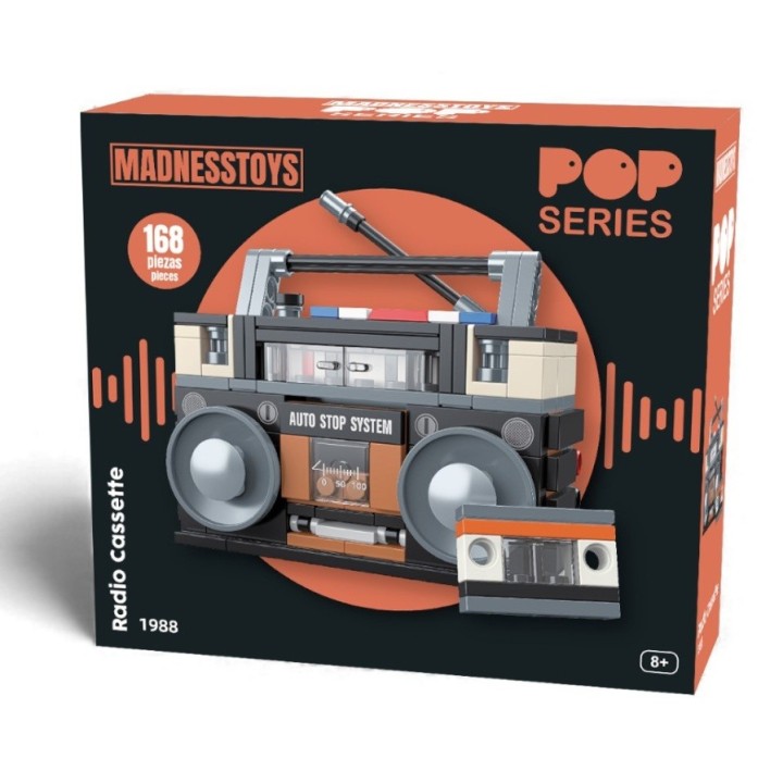 MINIATURA RETRO BRICKS - RADIO CASSETTE