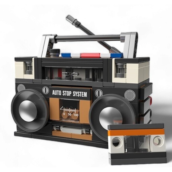 MINIATURA RETRO BRICKS - RADIO CASSETTE