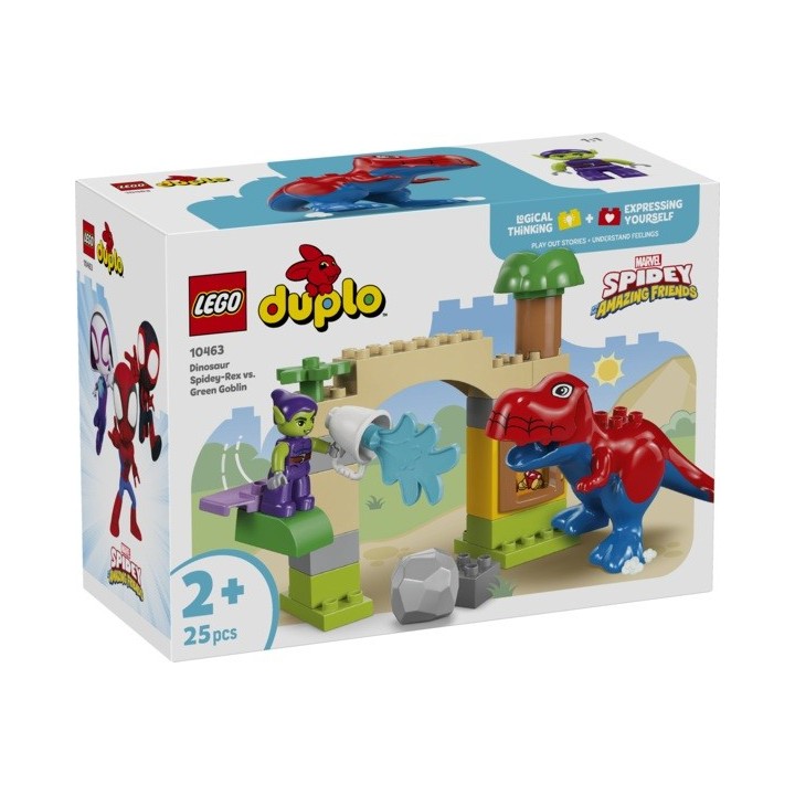 LEGO DUPLO DINOSAURIO SPIDEY-REX vs DUENDE VERDE