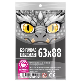 FUNDAS OPACAS DRAGON GRIS 63X88 120U.