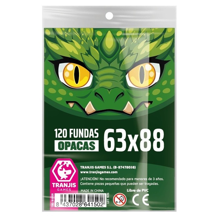 FUNDAS OPACAS DRAGON VERDE 63X88 120U.