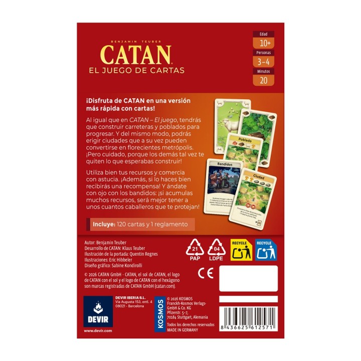 CATAN JUEGO DE CARTAS 2026