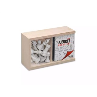 ACCESORIOS AJEDREZ Nº4 EN CAJA DE MADERA