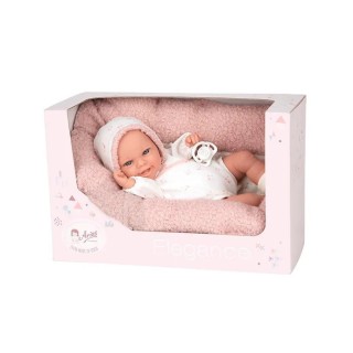 ELEGANCE 35 CM BABYTO ROSA C/ COJIN (MUÑECO DE PESO) | Juguete Bebé | Coleccionable