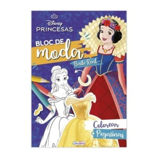 BLOC DE MODA PRINCESAS DISNEY CON PEGATINAS | Manualidades | Juego de Mesa Infantil