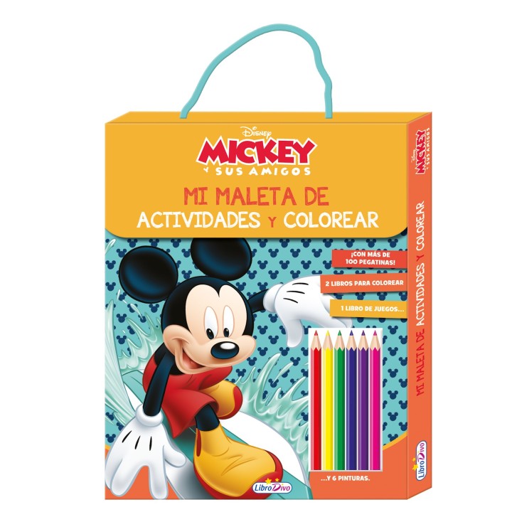 MALETA DE ACTIVIDADES Y COLOREAR MICKEY Y SUS AMIGOS | Manualidades | Juego de Mesa Infantil