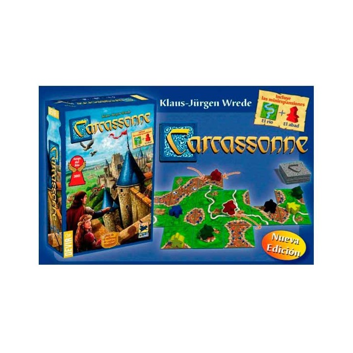 CARCASSONNE BASICO | Juego de Mesa Estrategia | Juego Clásico