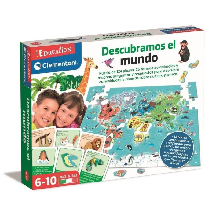 DESCUBRIENDO EL MUNDO | Puzzle Lógica | Juego de Mesa Infantil