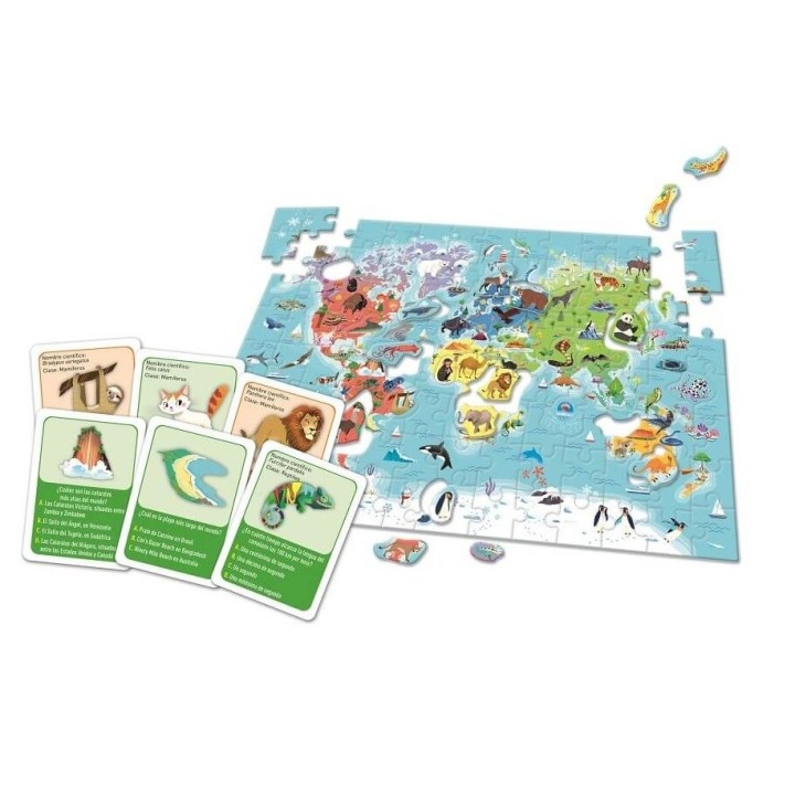 DESCUBRIENDO EL MUNDO | Puzzle Lógica | Juego de Mesa Infantil