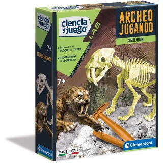 ARQUEOJUGANDO SMILODON FLUORESCENTE | Manualidades | Juego de Mesa Infantil