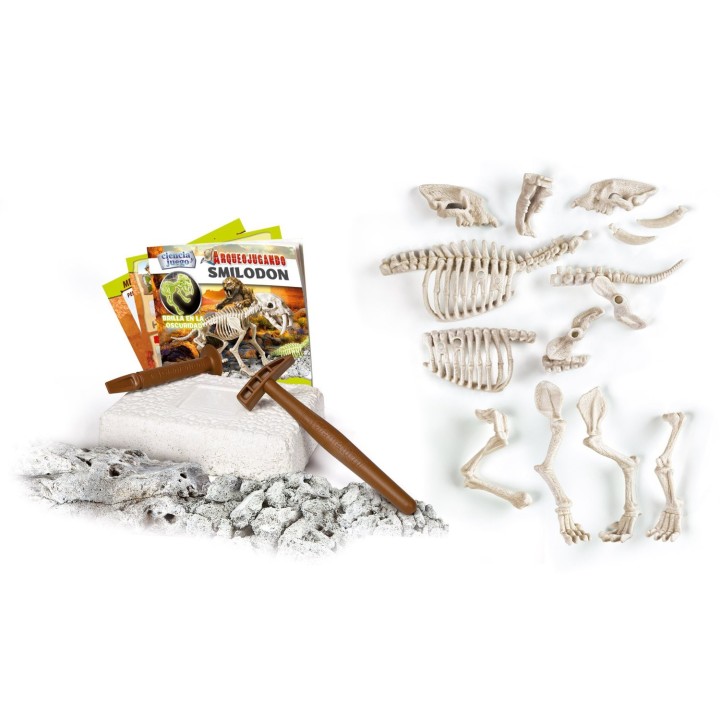 ARQUEOJUGANDO SMILODON FLUORESCENTE | Manualidades | Juego de Mesa Infantil