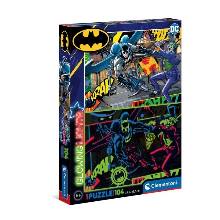 PUZZLE 104 PZAS BATMAN GLOWING LIGHT | Puzzle Lógica | Juego de Mesa Infantil