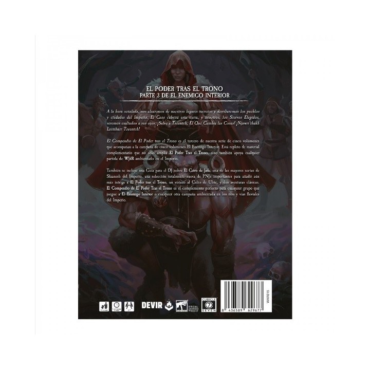 WARHAMMER: EL PODER TRAS EL TRONO COMPENDIO | Manual Rol | Accesorio Juego de Mesa