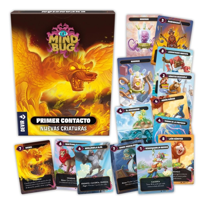 MINDBUG PRIMER CONTACTO | Expansión Juego de Mesa | Juego de Cartas Familiar