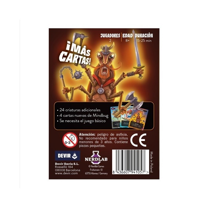 MINDBUG PRIMER CONTACTO | Expansión Juego de Mesa | Juego de Cartas Familiar