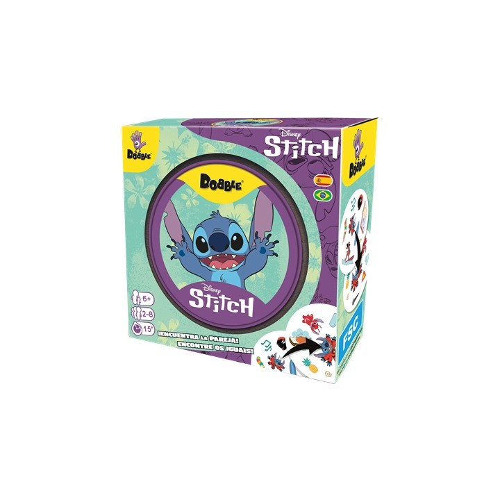 DOBBLE DISNEY STITCH | Juego de Cartas Familiar | Juego de Habilidad