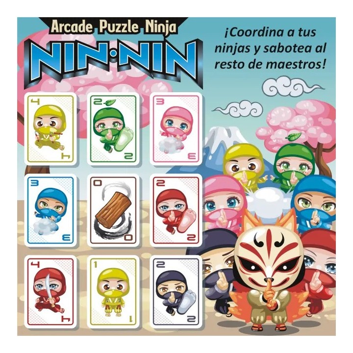 NIN-NIN | Juego de Cartas Familiar | Juego de Mesa Estrategia