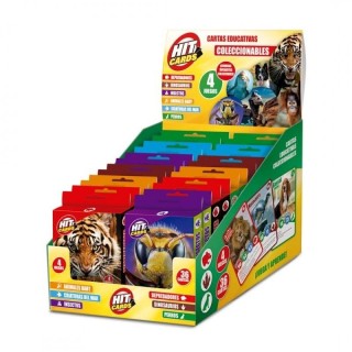 DISPLAY 24 CARTAS ANIMALES LUDUM 7 MOD. SURTIDOS | Juego de Cartas Familiar | Juego de Mesa Infantil
