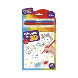 COLOR & CREATIVIDAD-BLOC DIBUJOS 3D | Manualidades | Juego de Mesa Infantil