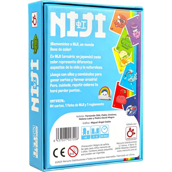 NIJI | Juego de Cartas Familiar | Juego de Mesa Infantil