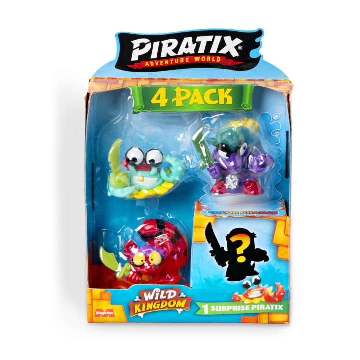 PIRATIX WILD KINDOM - FOUR PACK (SURTIDO) | Coleccionable | Figura Acción