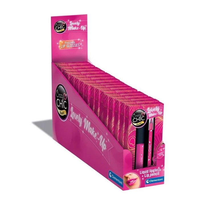 CRAZY CHIC DISPLAY 16 LAPIZ DE LABIOS + GLOSS STRAWBERRY COLOR | Manualidades | Comprar Online