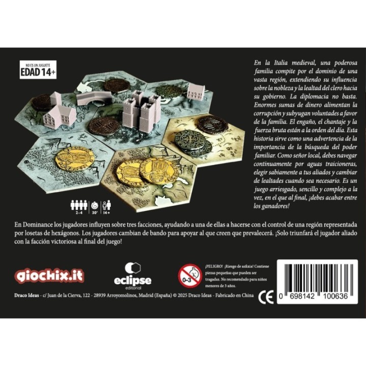 DOMINANCE | Juego de Mesa Estrategia | Gestión de Recursos