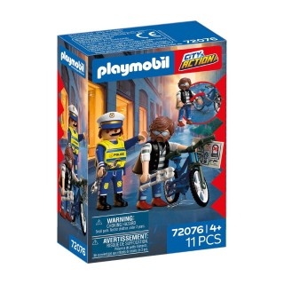 CITY ACTION ROBO DE BICICLETA | Set Construcción | Figura Acción