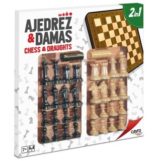 TABLERO DE AJEDREZ CON ACCESORIOS 40x40 cm | Juego Clásico | Accesorio Juego de Mesa