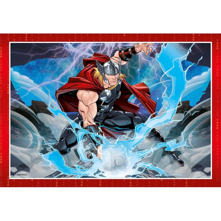 PUZZLE 4 IN 1 VENGADORES MARVEL | Puzzle Lógica | Juego de Mesa Infantil