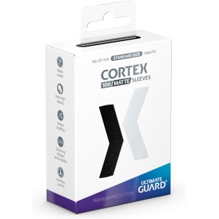 FUNDAS CORTEX TAMAÑO STANDARD 100UD - NEGRO MATE | Protector Cartas | Accesorio Juego de Mesa
