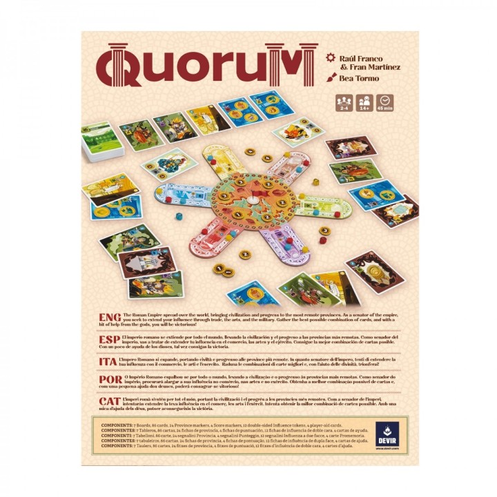 QUORUM | Juego de Cartas Familiar | Juego de Mesa Estrategia