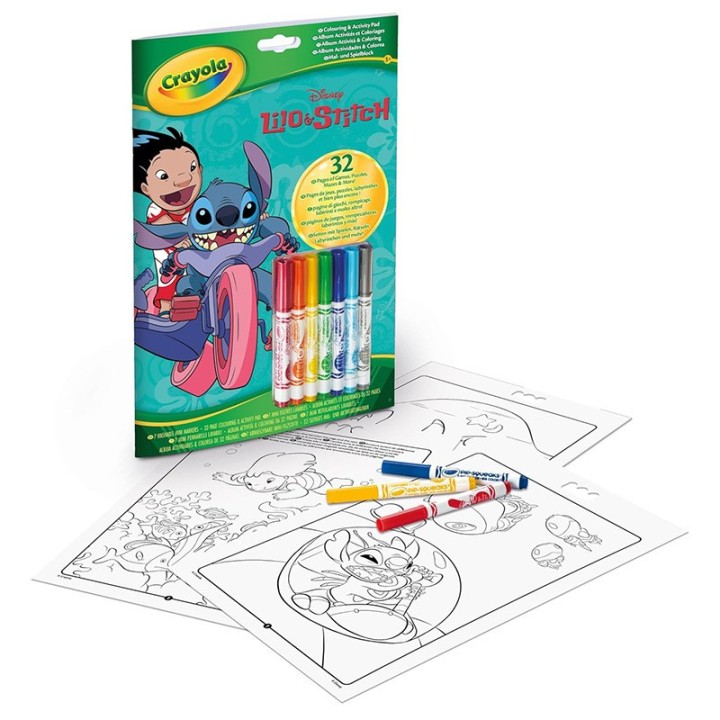 LIBRO ACTIVIDADES Y COLOREAL CON 7 ROTULADORES LILO & STITCH | Manualidades | Comprar Online