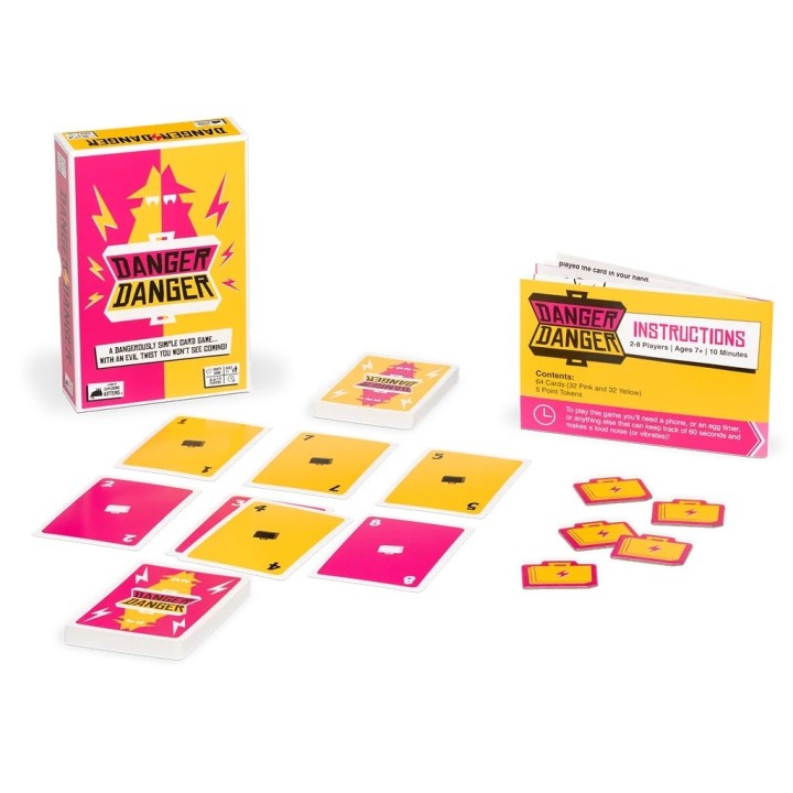 DANGER DANGER | Juego de Cartas Familiar | Juego de Bluf