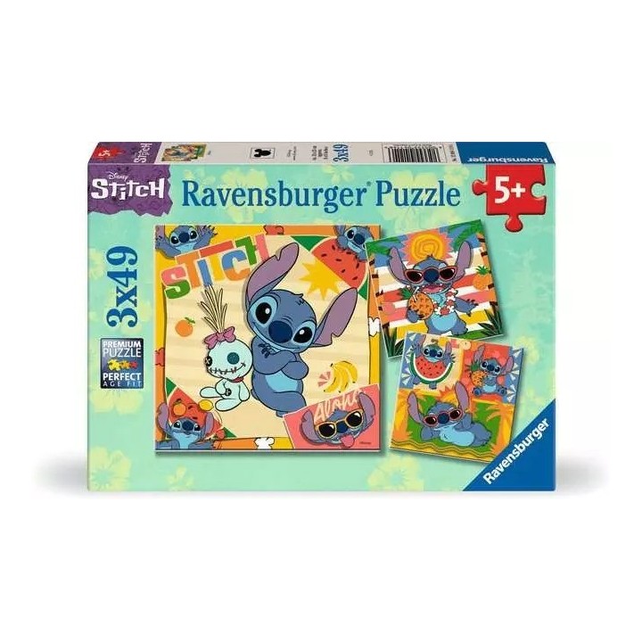 PUZZLE DISNEY STITCH 3 X 49 PIEZAS | Puzzle Lógica | Comprar Online