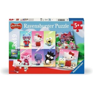 PUZZLE HELLO KITTY SUPER STYLE 3 X 49 PIEZAS | Puzzle Lógica | Comprar Online