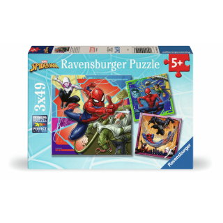 PUZZLE MARVEL SPIDER-MAN 3 X 49 PIEZAS | Puzzle Lógica | Comprar Online