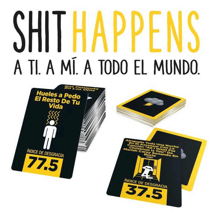 SHIT HAPPENS | Juego de Cartas Familiar | Juego de Bluf