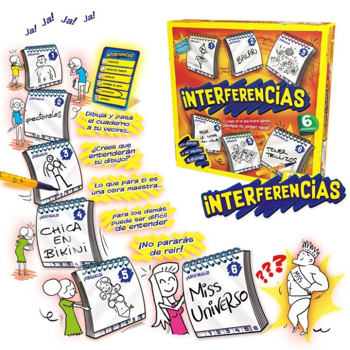 INTERFERENCIAS | Juego de Cartas Familiar | Juego de Palabras