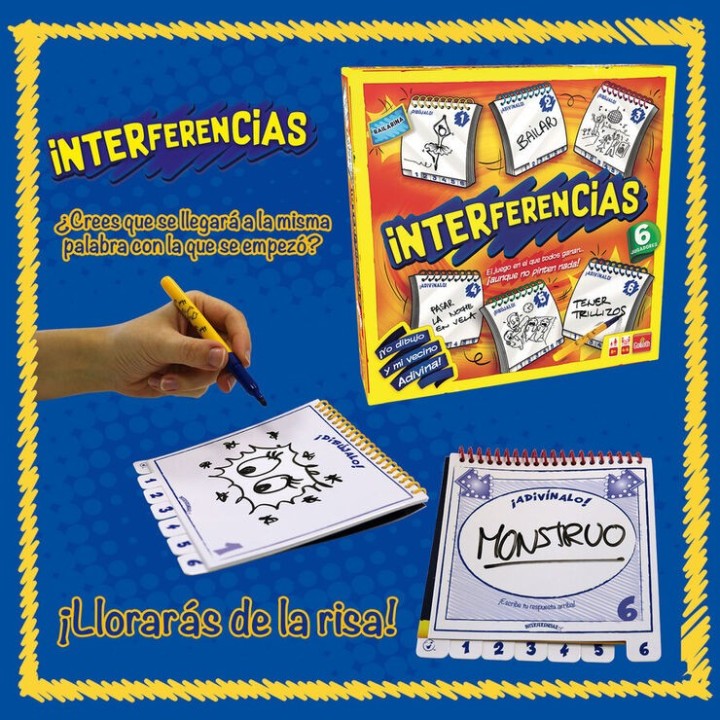 INTERFERENCIAS | Juego de Cartas Familiar | Juego de Palabras