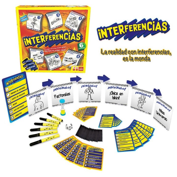 INTERFERENCIAS | Juego de Cartas Familiar | Juego de Palabras