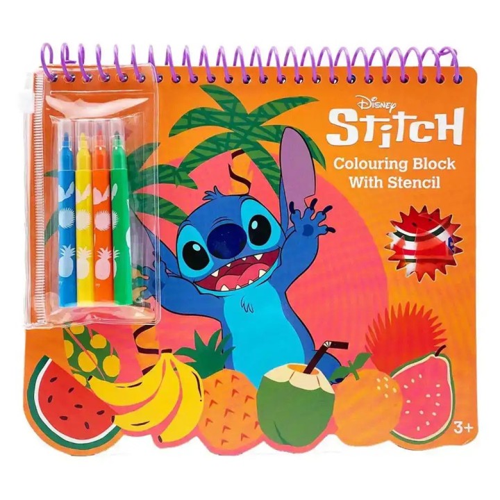 LIBRO DE COLOREAR + PACK ROTULADORES DISNEY LILO&STITCH | Manualidades | Coleccionable