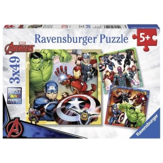 PUZZLE MARVEL LOS VENGADORES 3 X 49 | Puzzle Lógica | Coleccionable