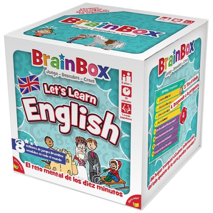 BRAINBOX LETS LEARN ENGLISH | Juego de Cartas Familiar | Comprar Online