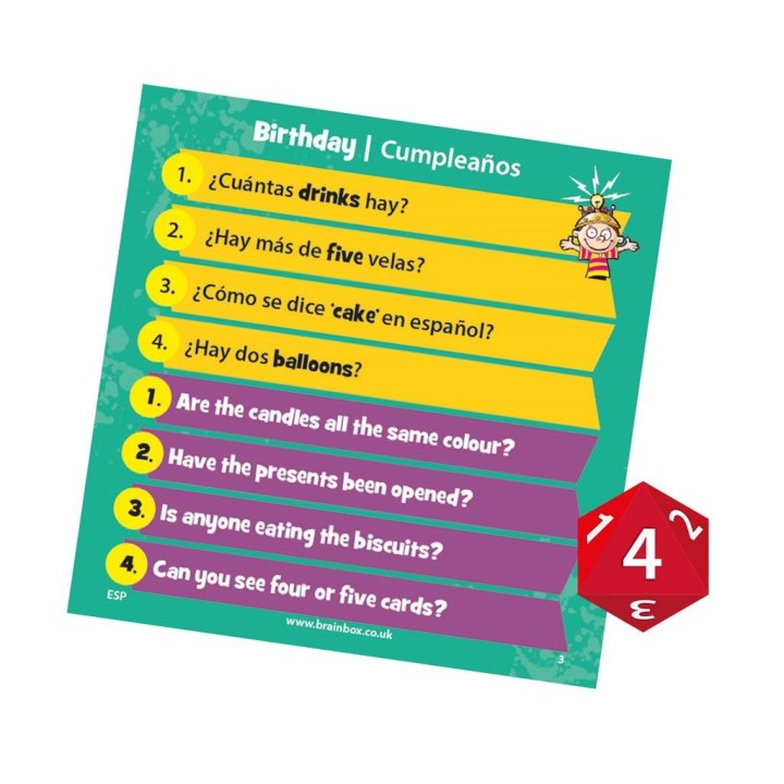 BRAINBOX LETS LEARN ENGLISH | Juego de Cartas Familiar | Comprar Online