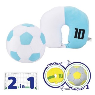 COJIN DE VIAJE PELUCHE BALÓN DE FUTBOLL SURTIDOS | Peluche | Juego de Viaje